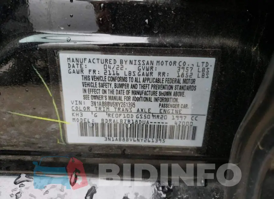 3N1AB8BV6NY261395 Photo# 12
