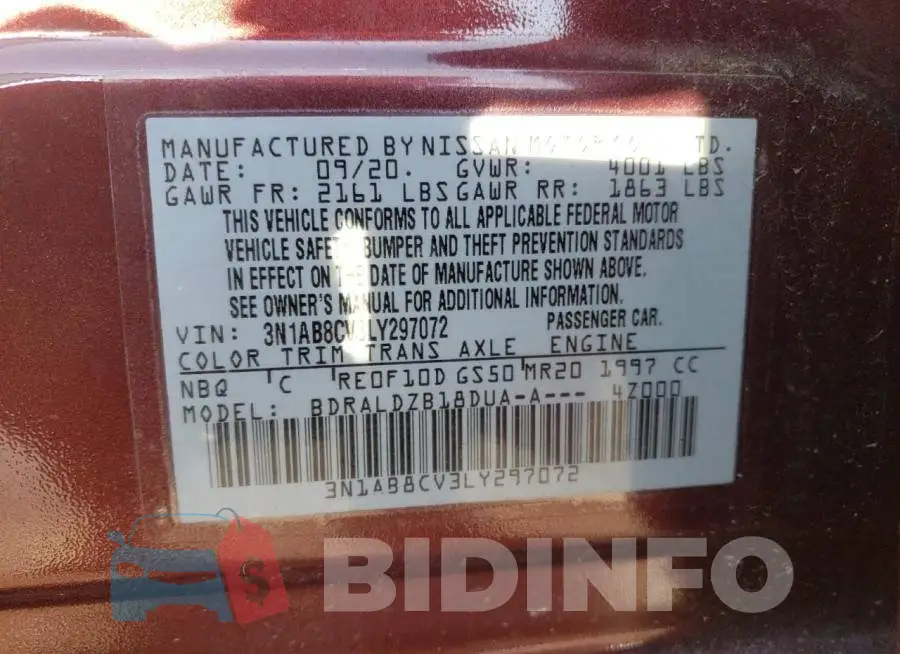 3N1AB8CV3LY297072 Photo# 12