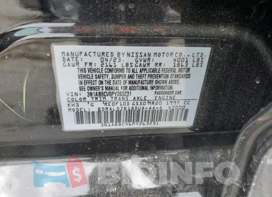 3N1AB8CV6PY263231 Photo# 12