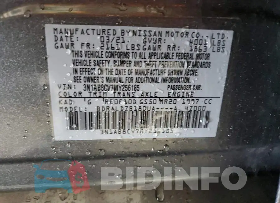 3N1AB8CV7MY256185 Photo# 12