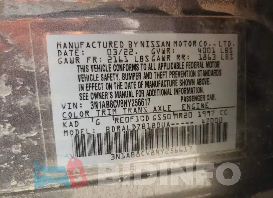 3N1AB8CV8NY256617 Photo# 12