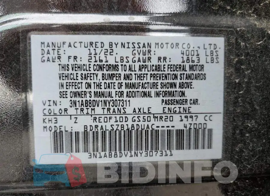 3N1AB8DV1NY307311 Photo# 13