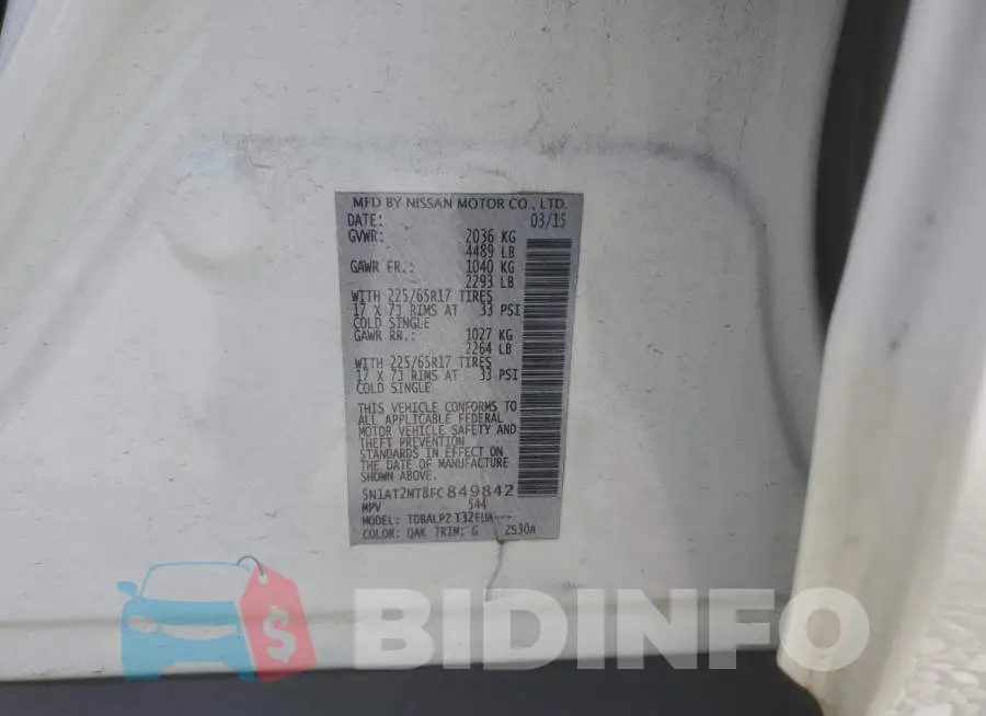 5N1AT2MT8FC849842 Photo# 14
