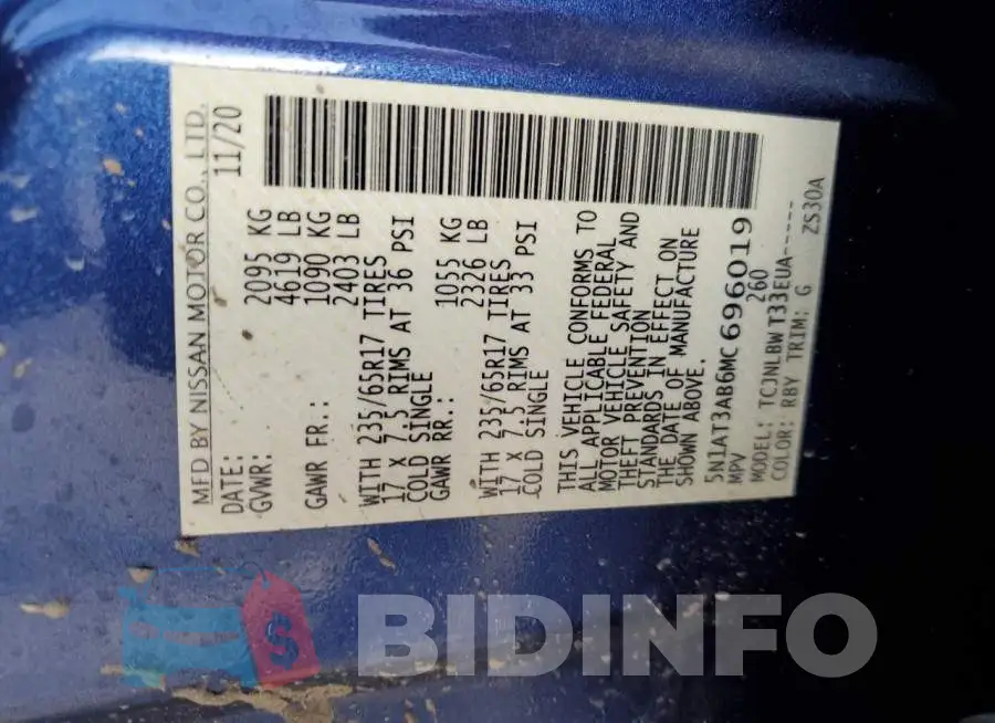 5N1AT3AB6MC696019 Photo# 12