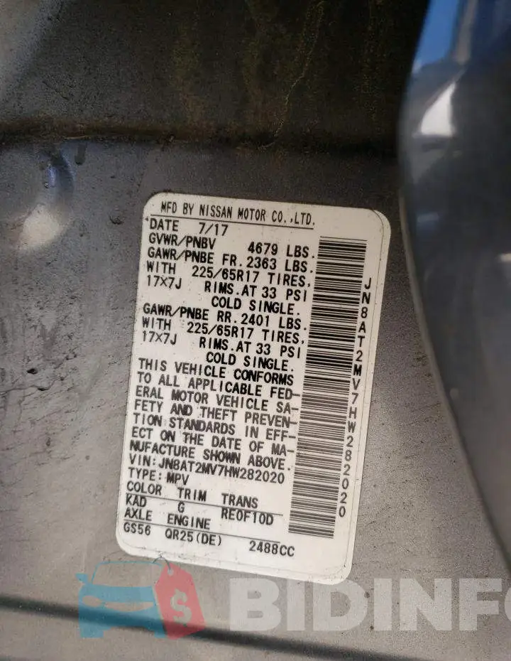 JN8AT2MV7HW282020 Photo# 13