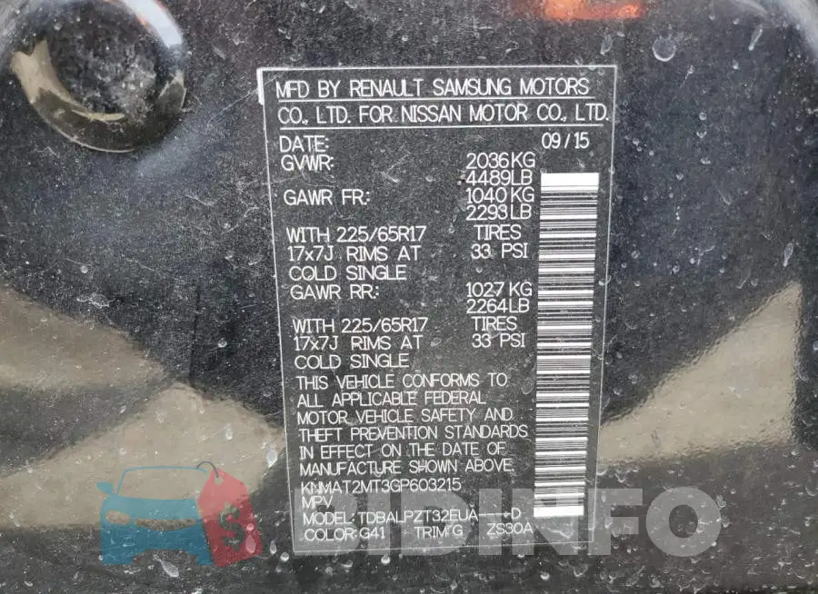 KNMAT2MT3GP603215 Photo# 12