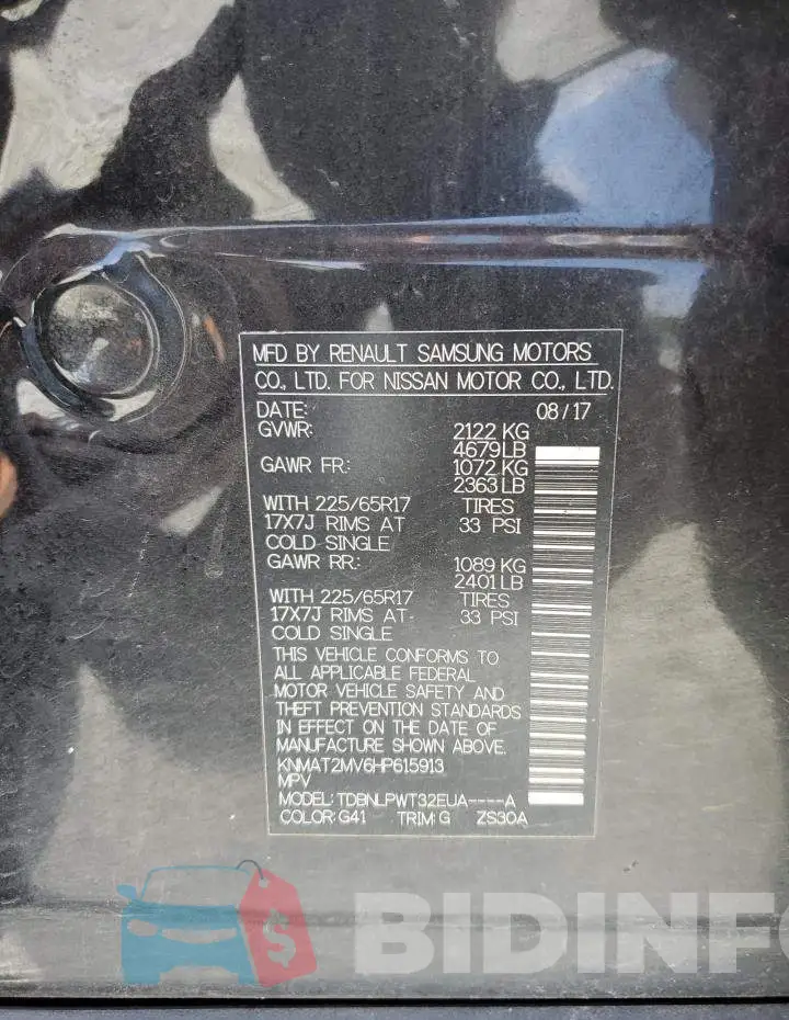 KNMAT2MV6HP615913 Photo# 13