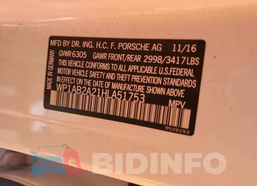 WP1AB2A21HLA51753 Photo# 13