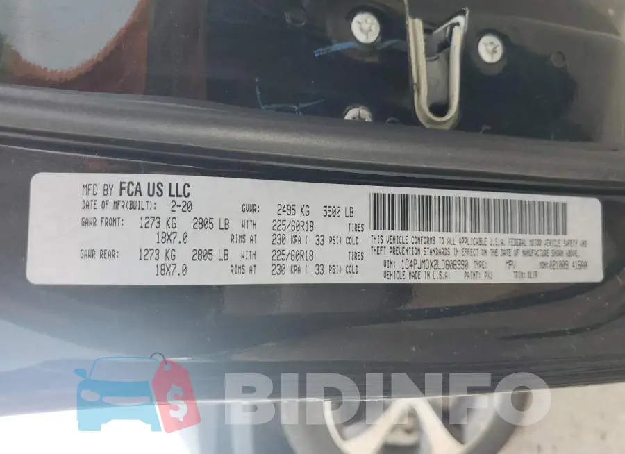 1C4PJMDX2LD606990 Photo# 13