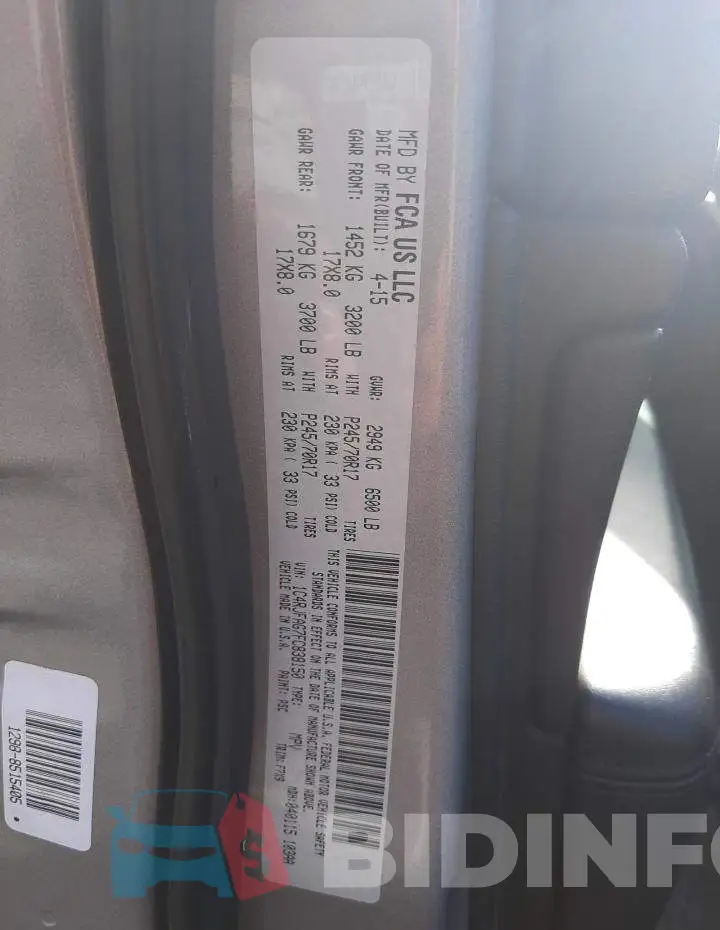 1C4RJFAG7FC838150 Photo# 12