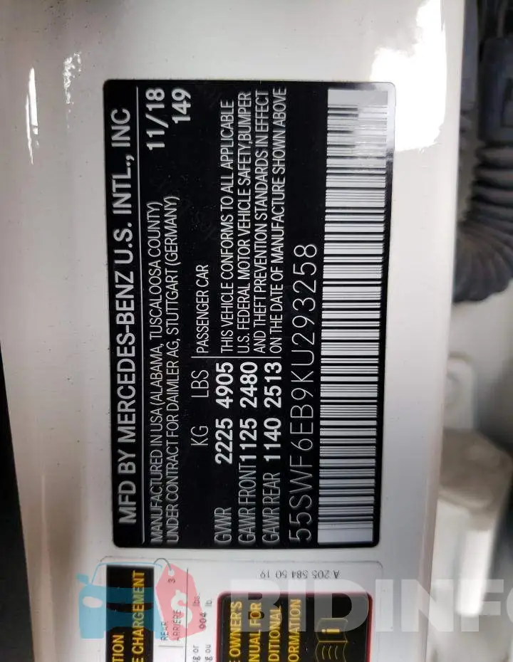 55SWF6EB9KU293258 Photo# 13