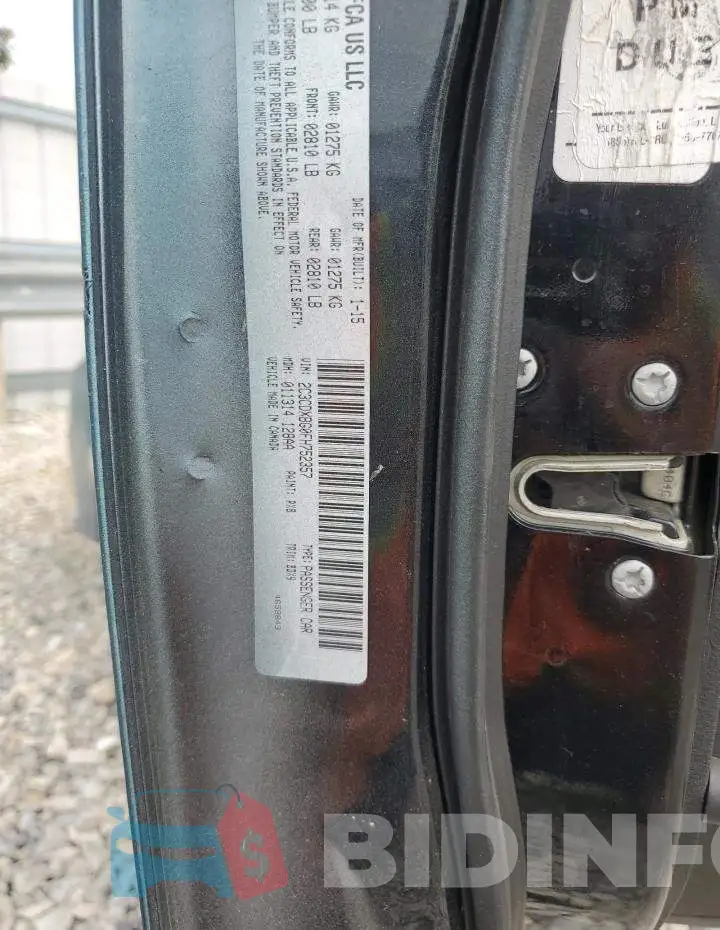 2C3CDXBG0FH752357 Photo# 12