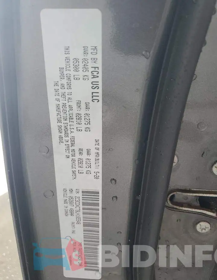 2C3CDXCT9LH165548 Photo# 12