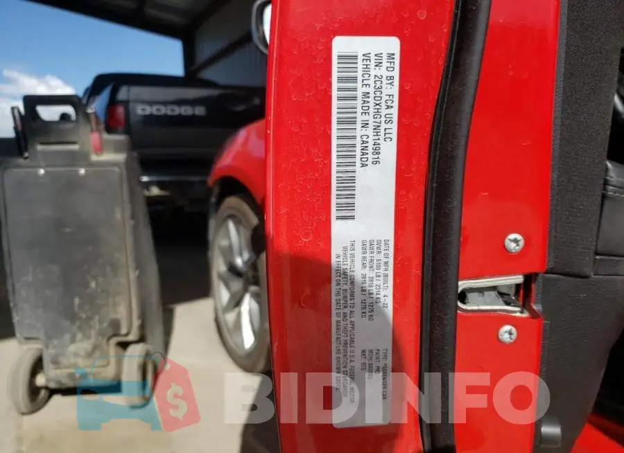2C3CDXHG7NH149816 Photo# 13