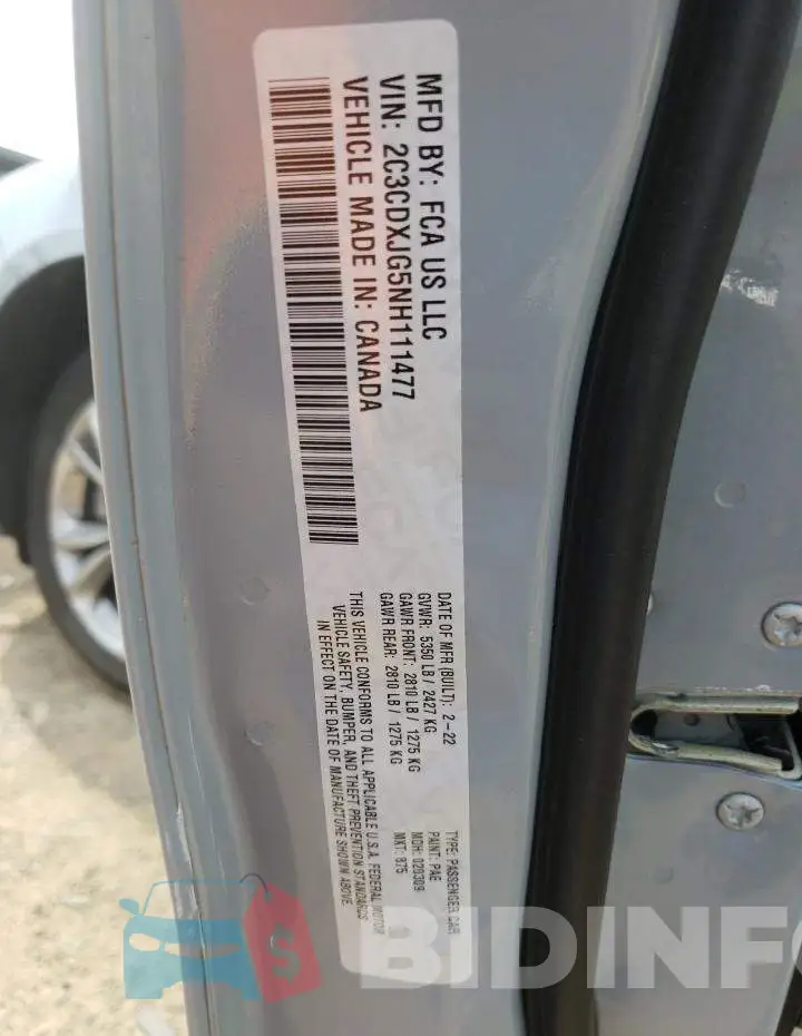 2C3CDXJG5NH111477 Photo# 13