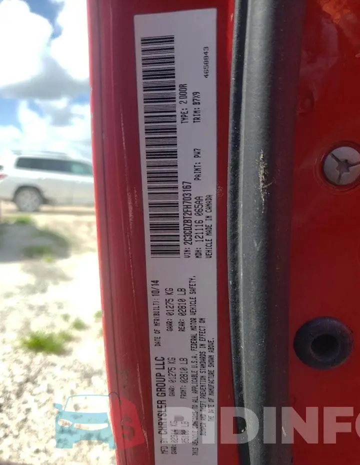 2C3CDZBT2FH703167 Photo# 12