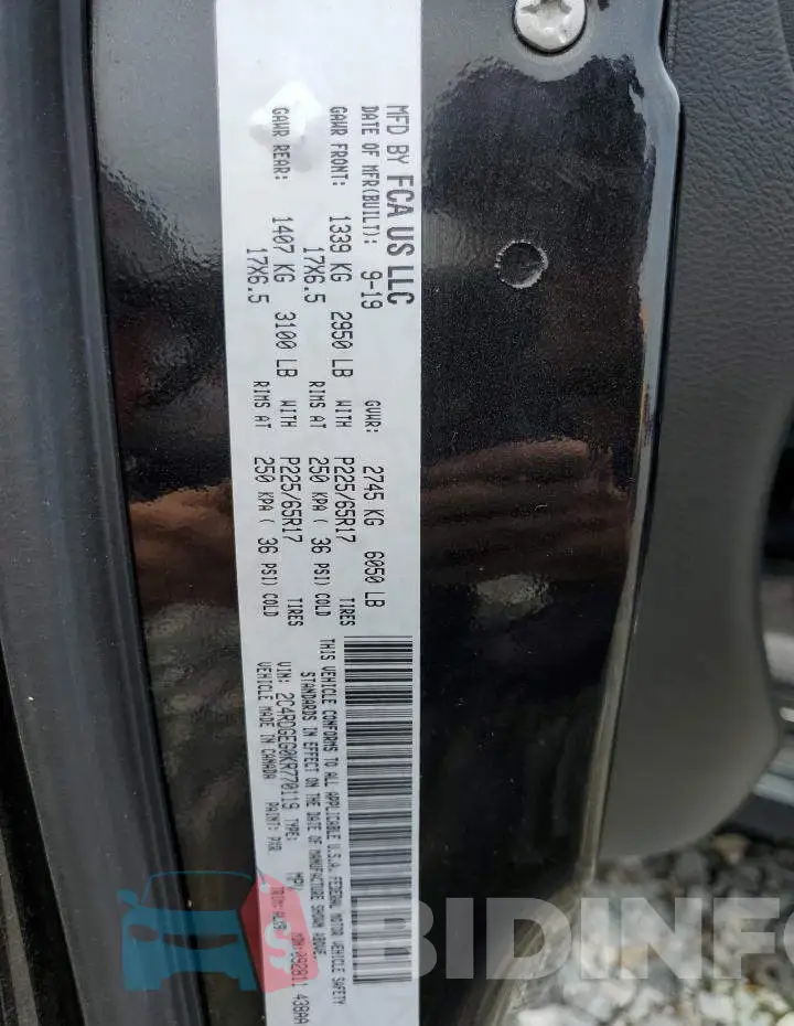 2C4RDGEG0KR770119 Photo# 13
