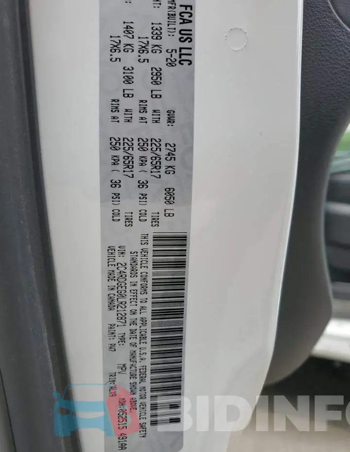 2C4RDGEG0LR212871 Photo# 14