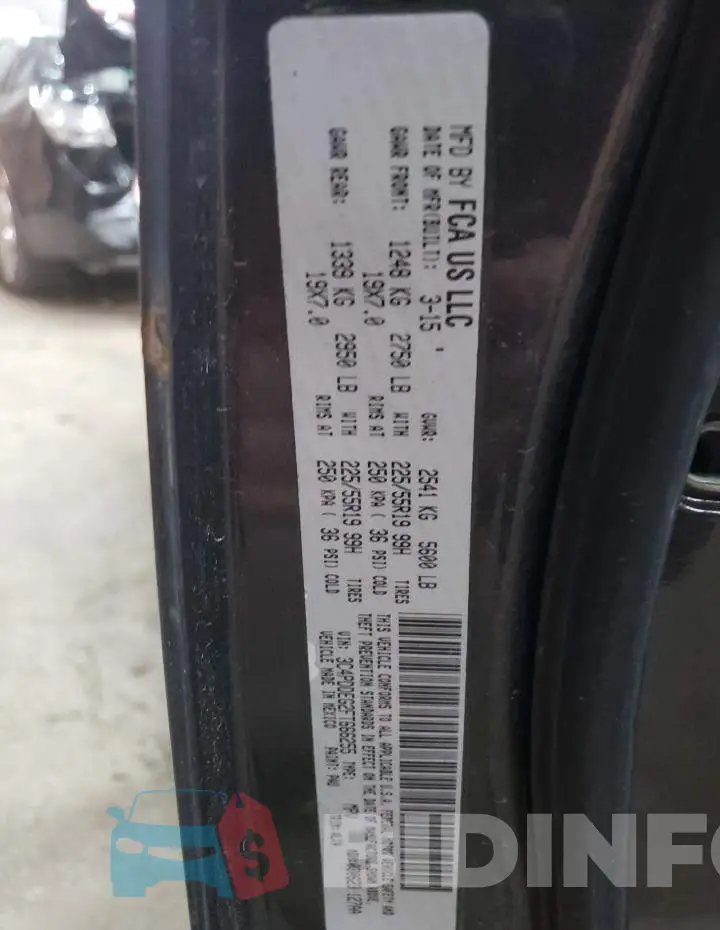 3C4PDDEG2FT666255 Photo# 14