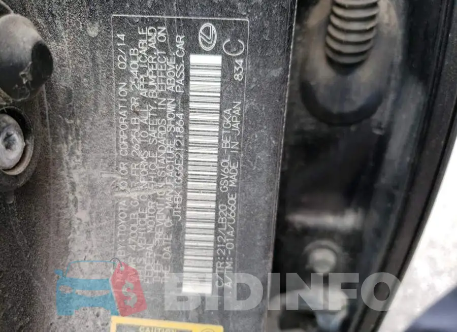 JTHBK1GG6E2121864 Photo# 10