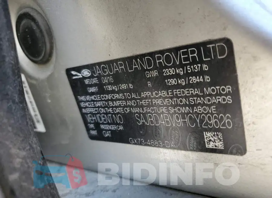 SAJBD4BV9HCY29626 Photo# 12