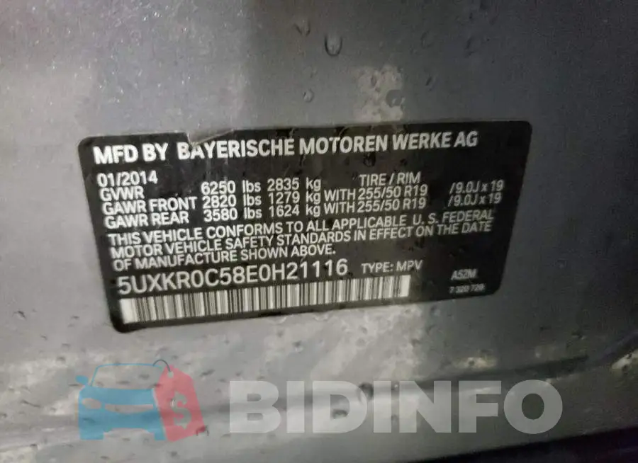 5UXKR0C58E0H21116 Photo# 12