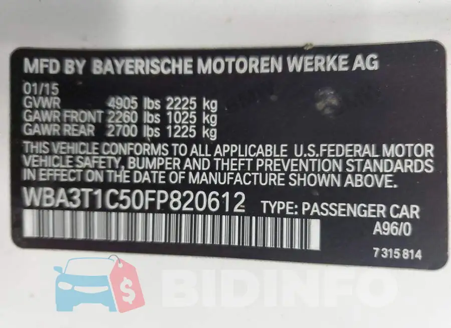 WBA3T1C50FP820612 Photo# 12
