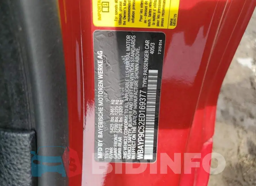 WBAYP9C52ED169377 Photo# 12