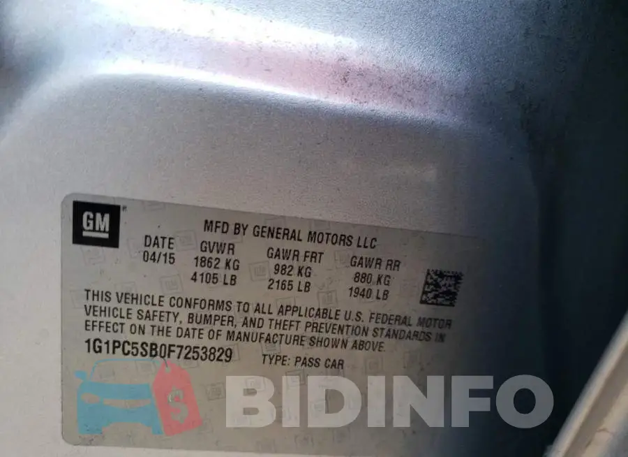 1G1PC5SB0F7253829 Photo# 10