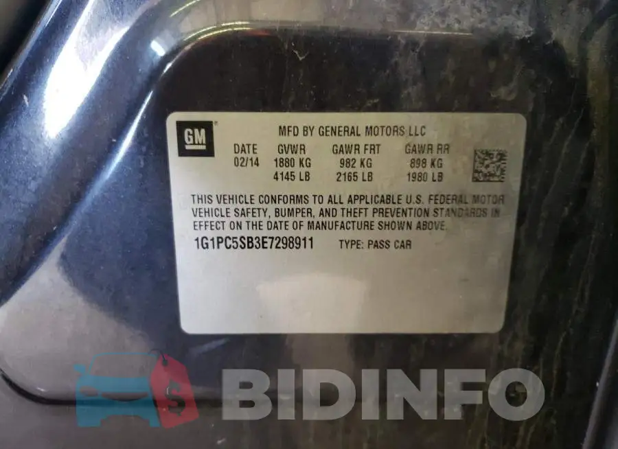 1G1PC5SB3E7298911 Photo# 12