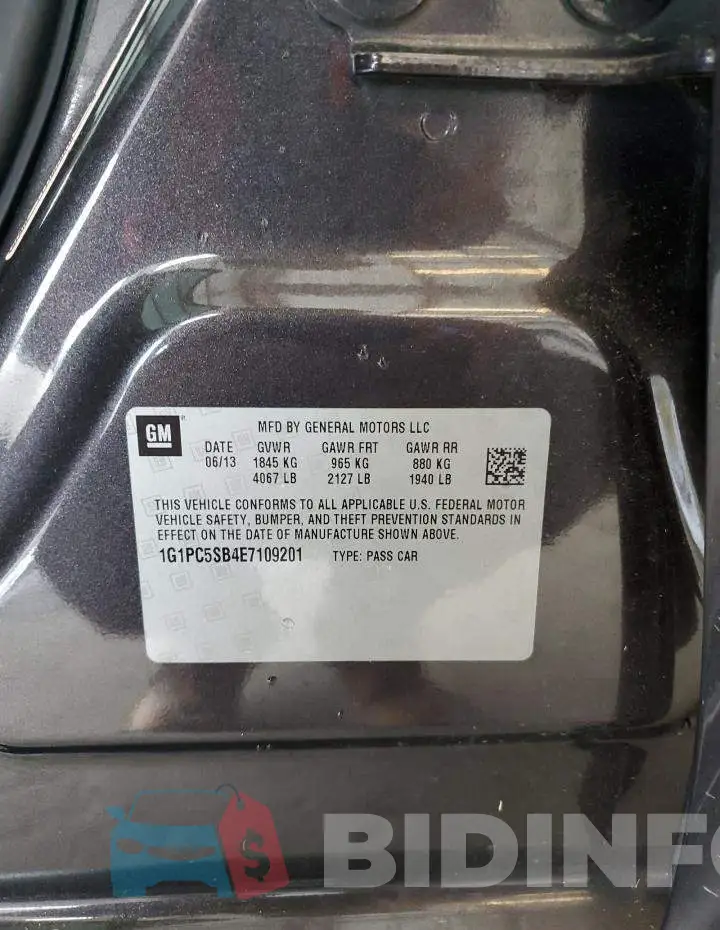 1G1PC5SB4E7109201 Photo# 12