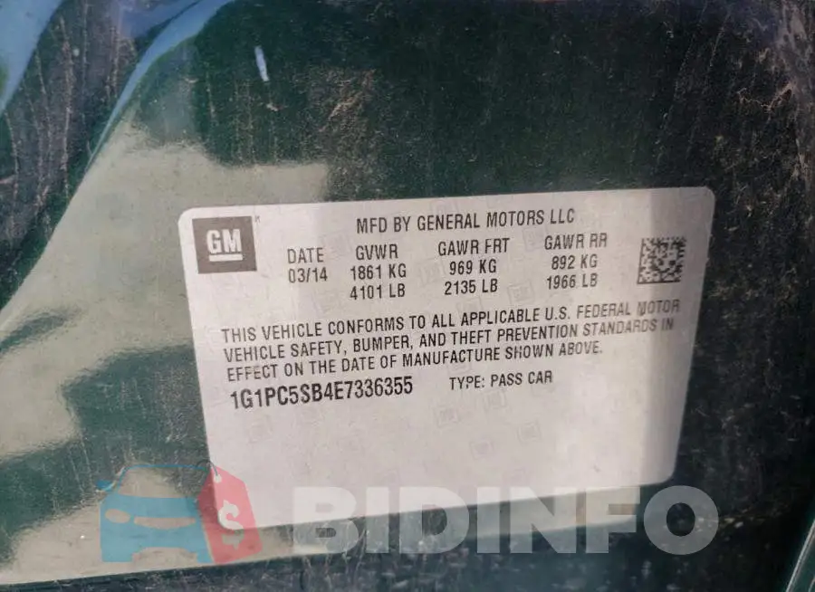 1G1PC5SB4E7336355 Photo# 12