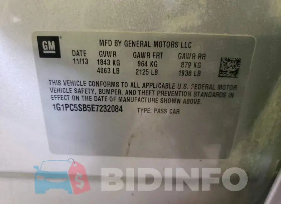 1G1PC5SB5E7232084 Photo# 12