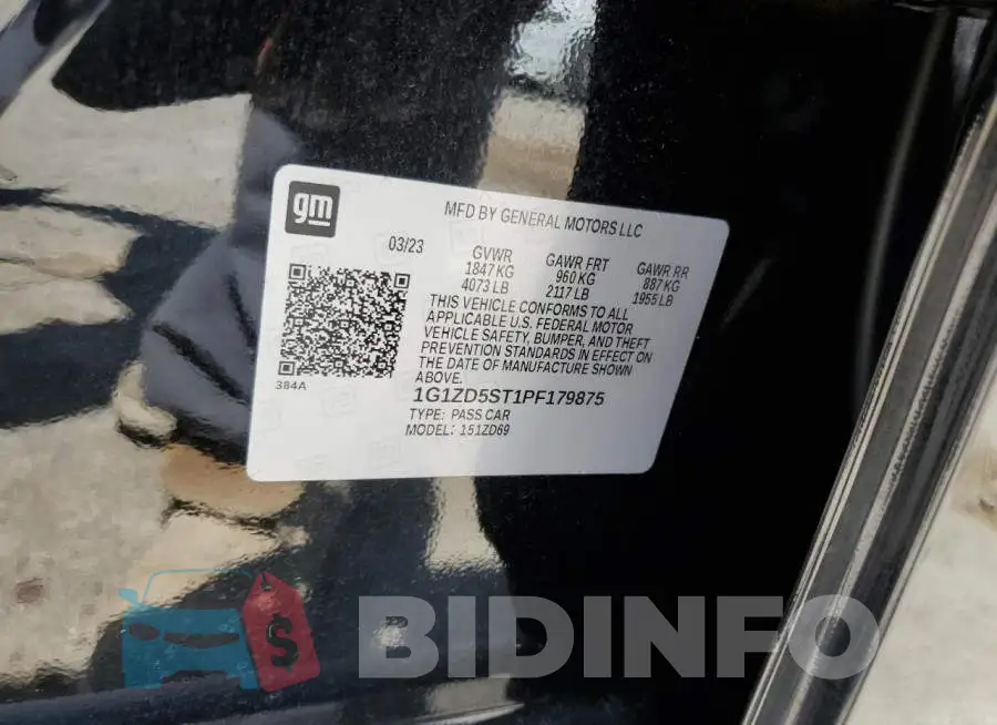 1G1ZD5ST1PF179875 Photo# 12