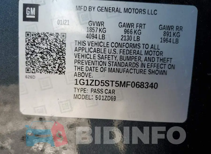 1G1ZD5ST5MF068340 Photo# 13