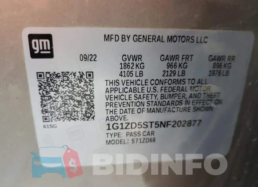 1G1ZD5ST5NF202877 Photo# 12