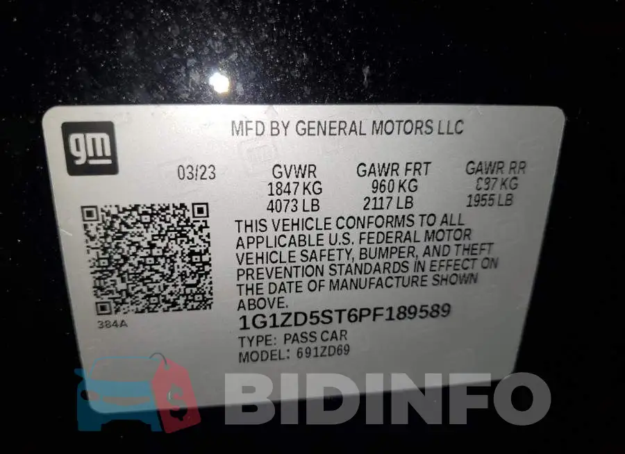 1G1ZD5ST6PF189589 Photo# 12