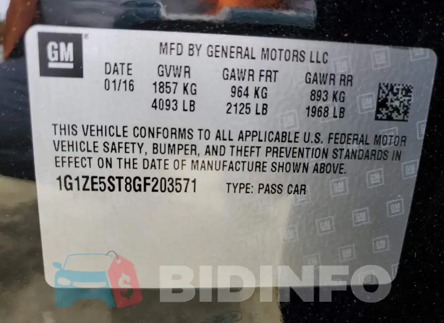 1G1ZE5ST8GF203571 Photo# 12