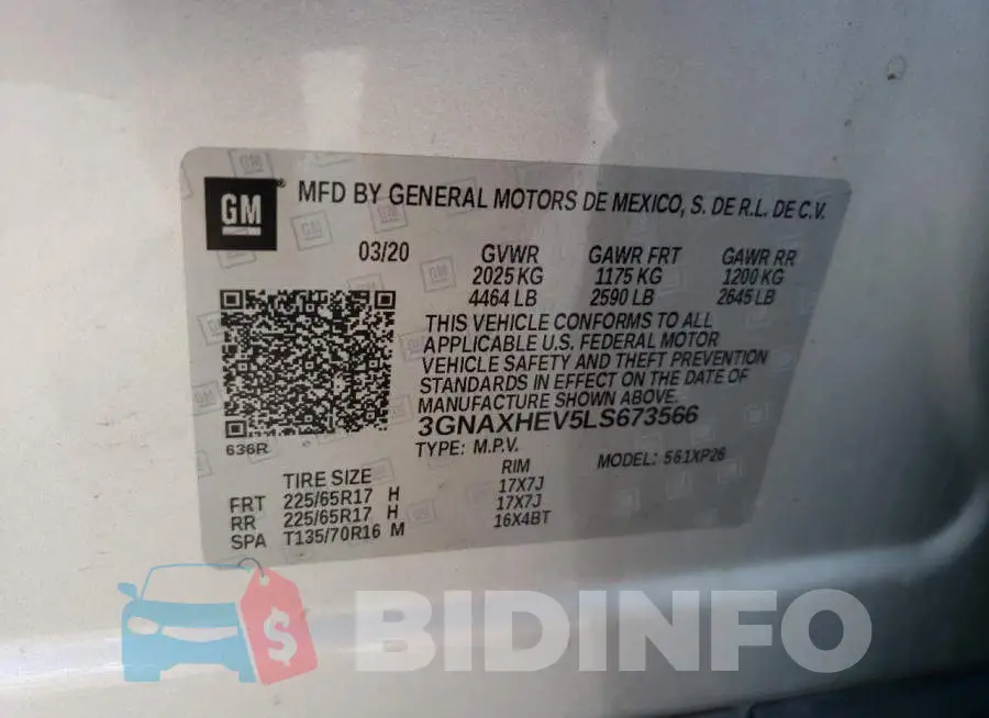 3GNAXHEV5LS673566 Photo# 12
