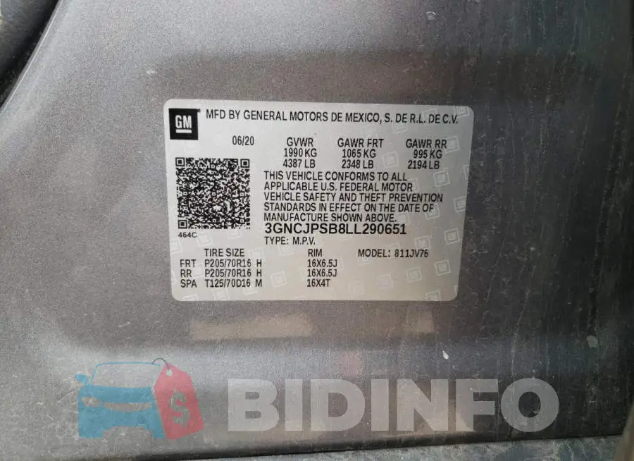 3GNCJPSB8LL290651 Photo# 13