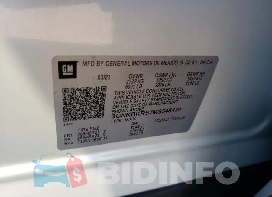 3GNKBKRS7MS548439 Photo# 13