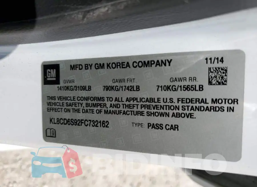 KL8CD6S92FC732162 Photo# 12
