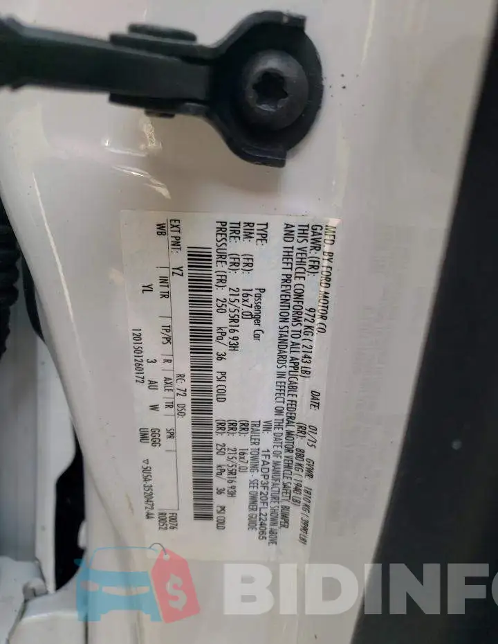 1FADP3F20FL224065 Photo# 12