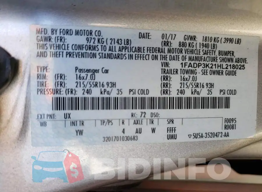 1FADP3K21HL218025 Photo# 10