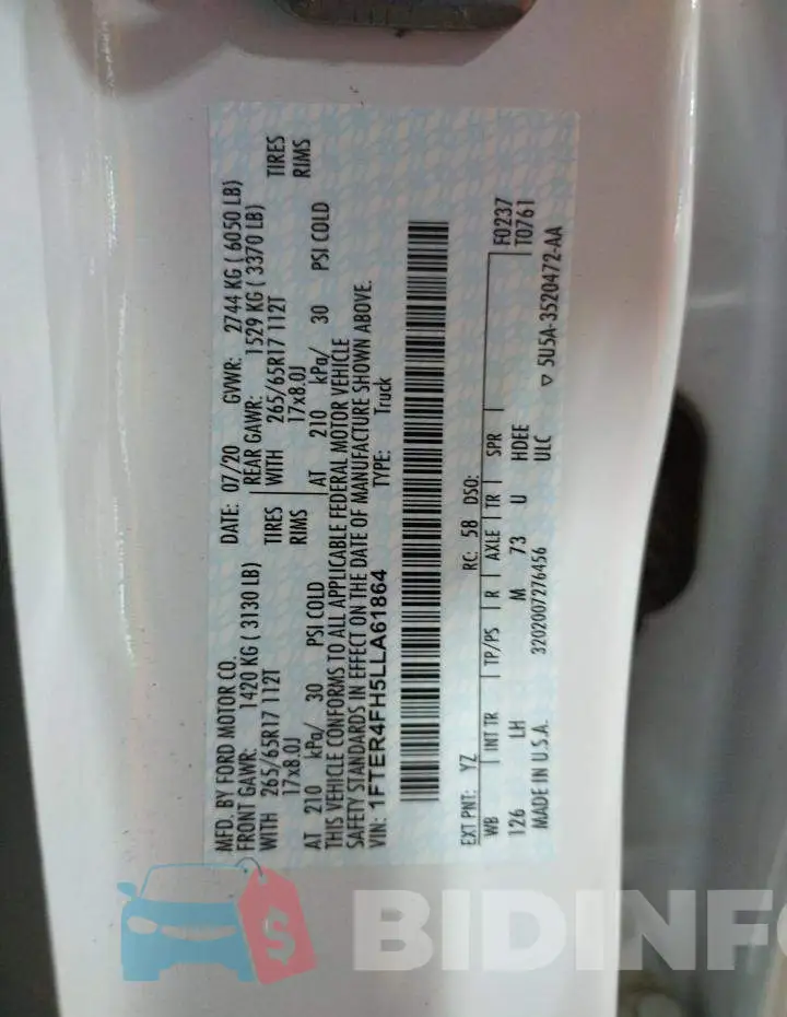1FTER4FH5LLA61864 Photo# 12