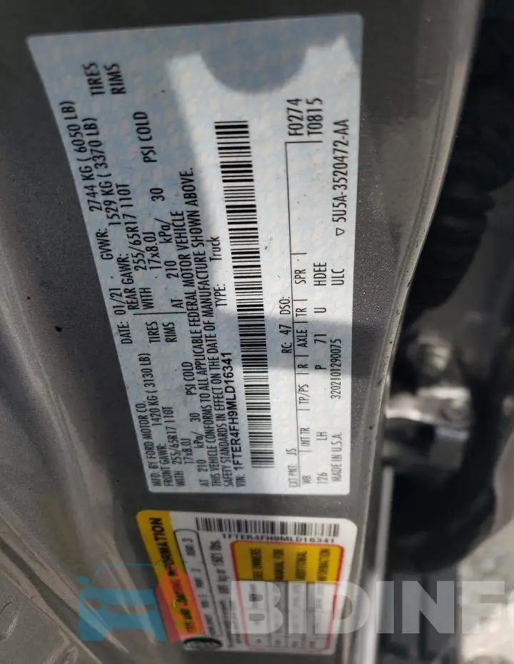 1FTER4FH9MLD16341 Photo# 12