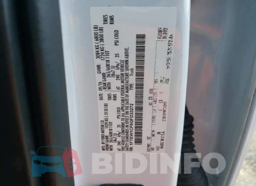 1FTEW1CF6GFD33272 Photo# 12