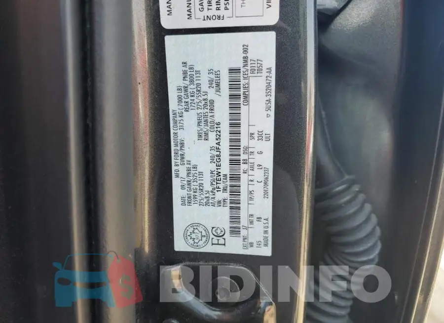 1FTEW1EG8JFA52216 Photo# 12