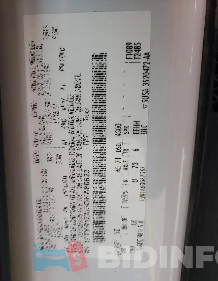 1FTYR1ZM9GKA86623 Photo# 13
