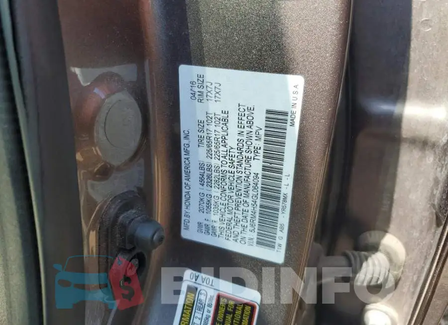 5J6RM4H54GL064094 Photo# 12